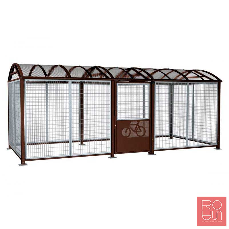 Refugi per bicicletes i motos Bòveda XL amb porta